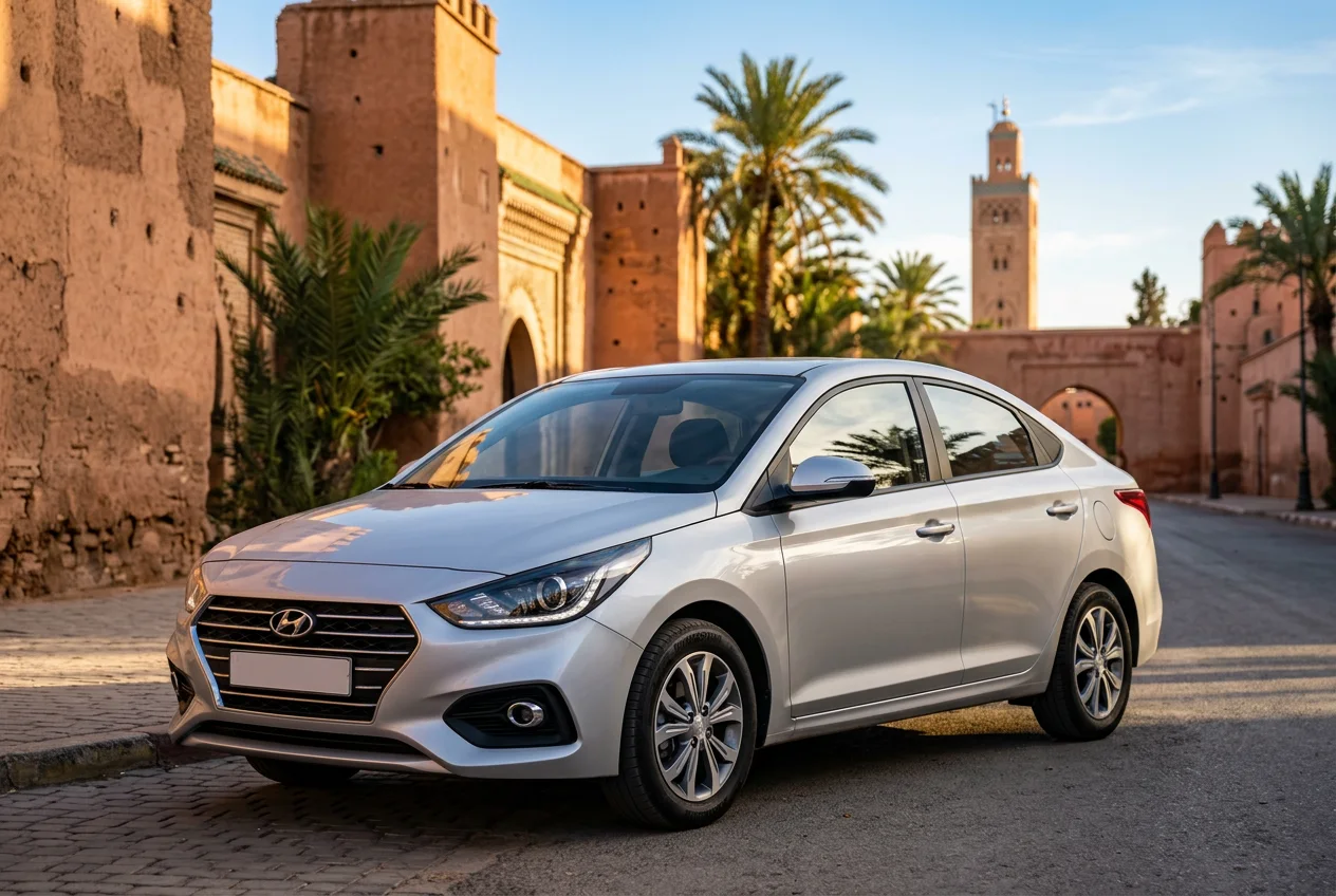 Hyundai Accent Automatique à Marrakech, vue avant