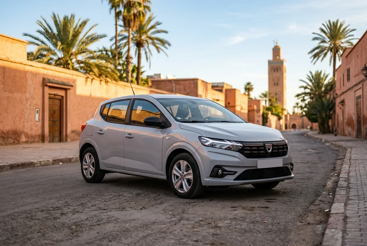 Dacia Sandero Manuelle à Marrakech, vue avant