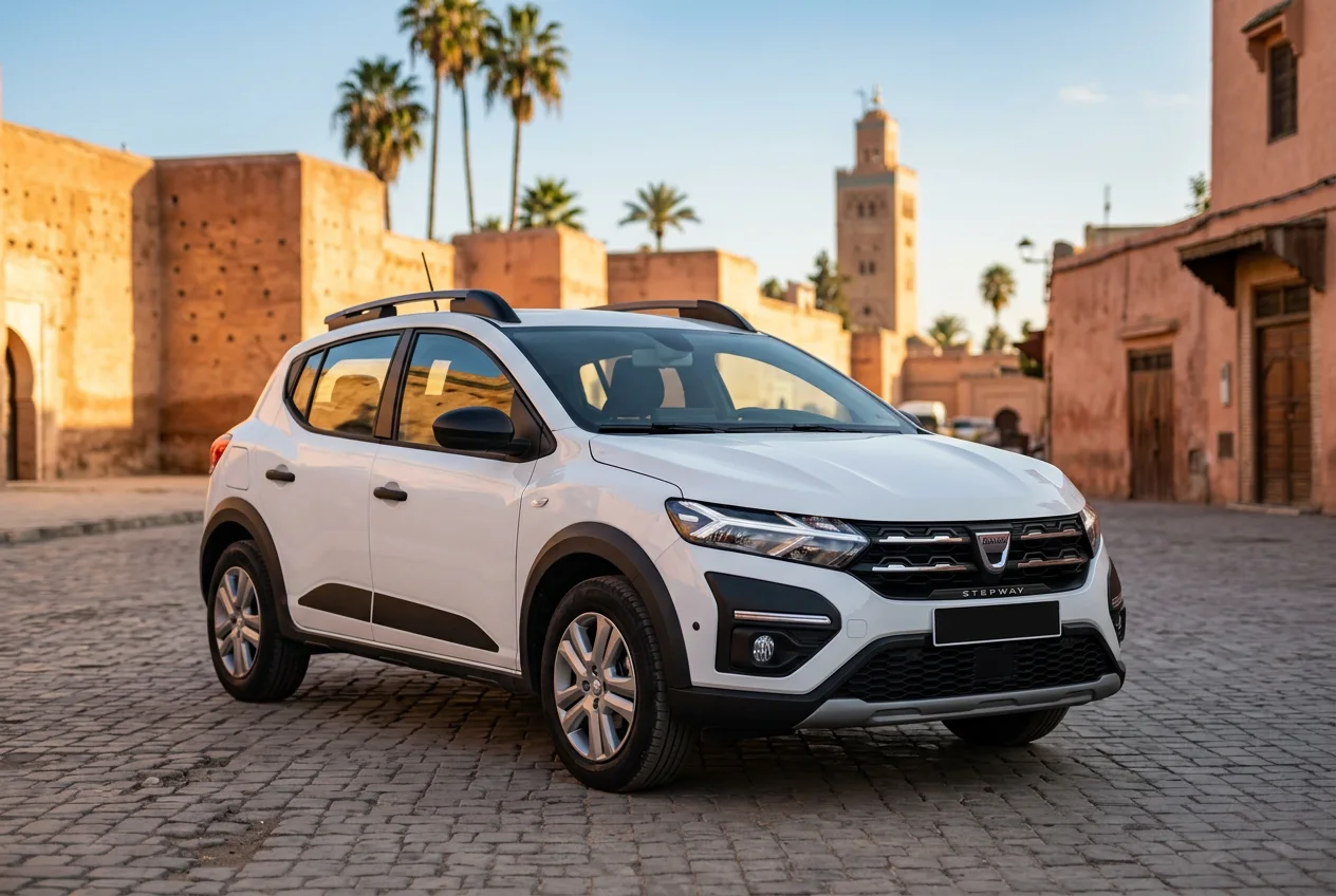 Dacia Sandero Stepway Manuelle à Marrakech, vue avant